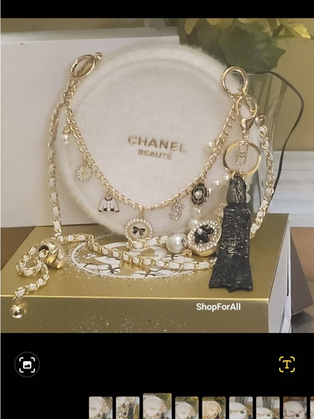 Chanel cosmetic bag pouch